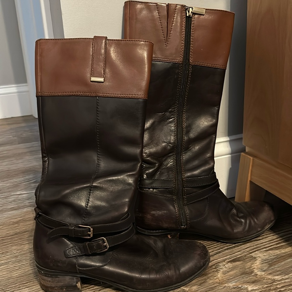 Women’s Two Tone Bandolino Leather Boots Size 8